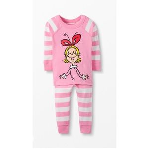 Hanna Andersson Grinch Pajamas Cindy Lou Who Size 3T